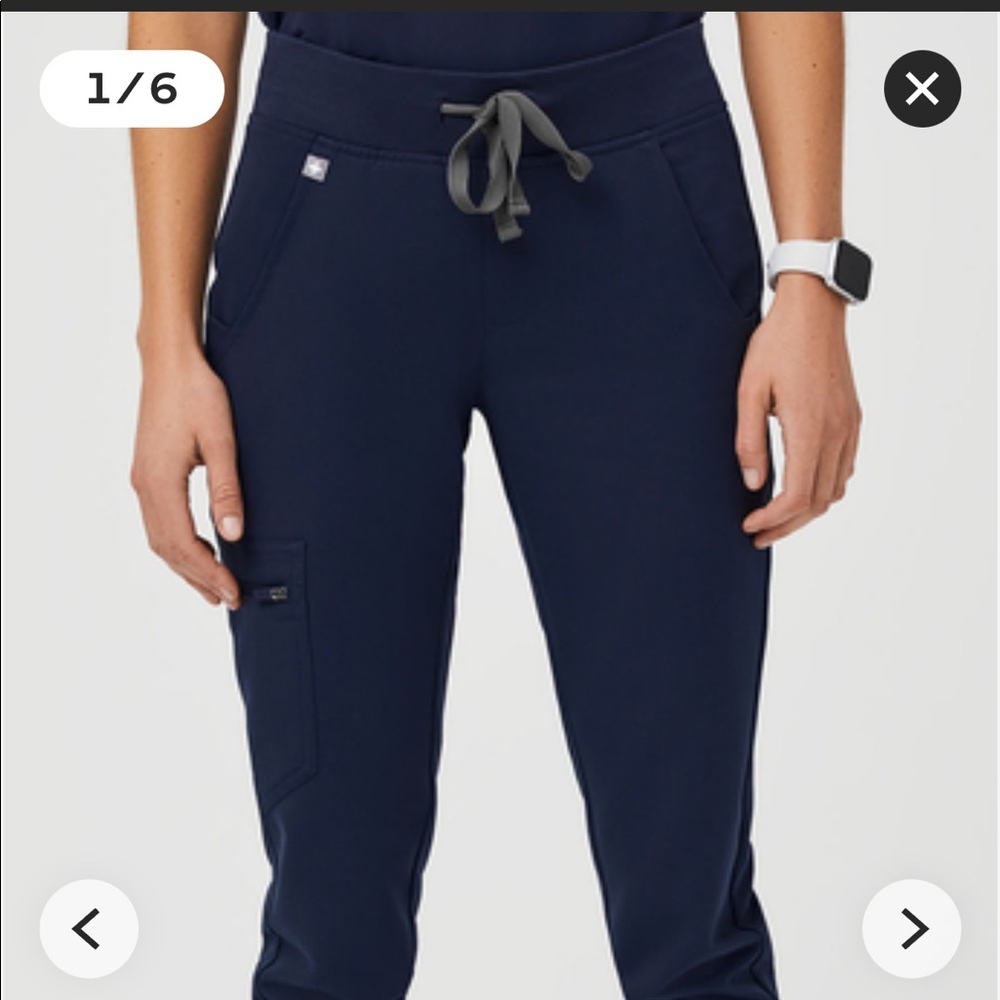 FIGS Zamora™ Jogger Scrub Pants Navy Blue.